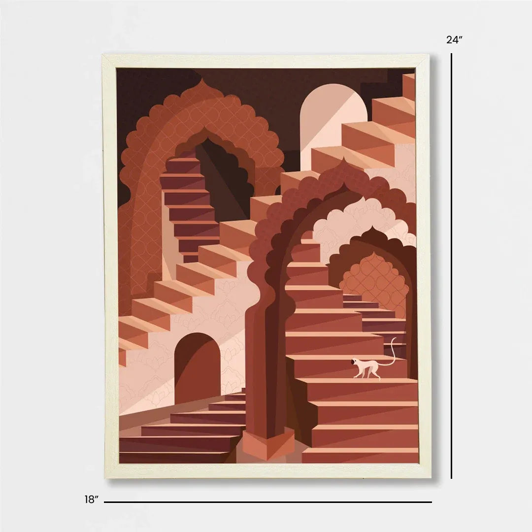 Amber Stepwell Art Print Set (Set of 3)